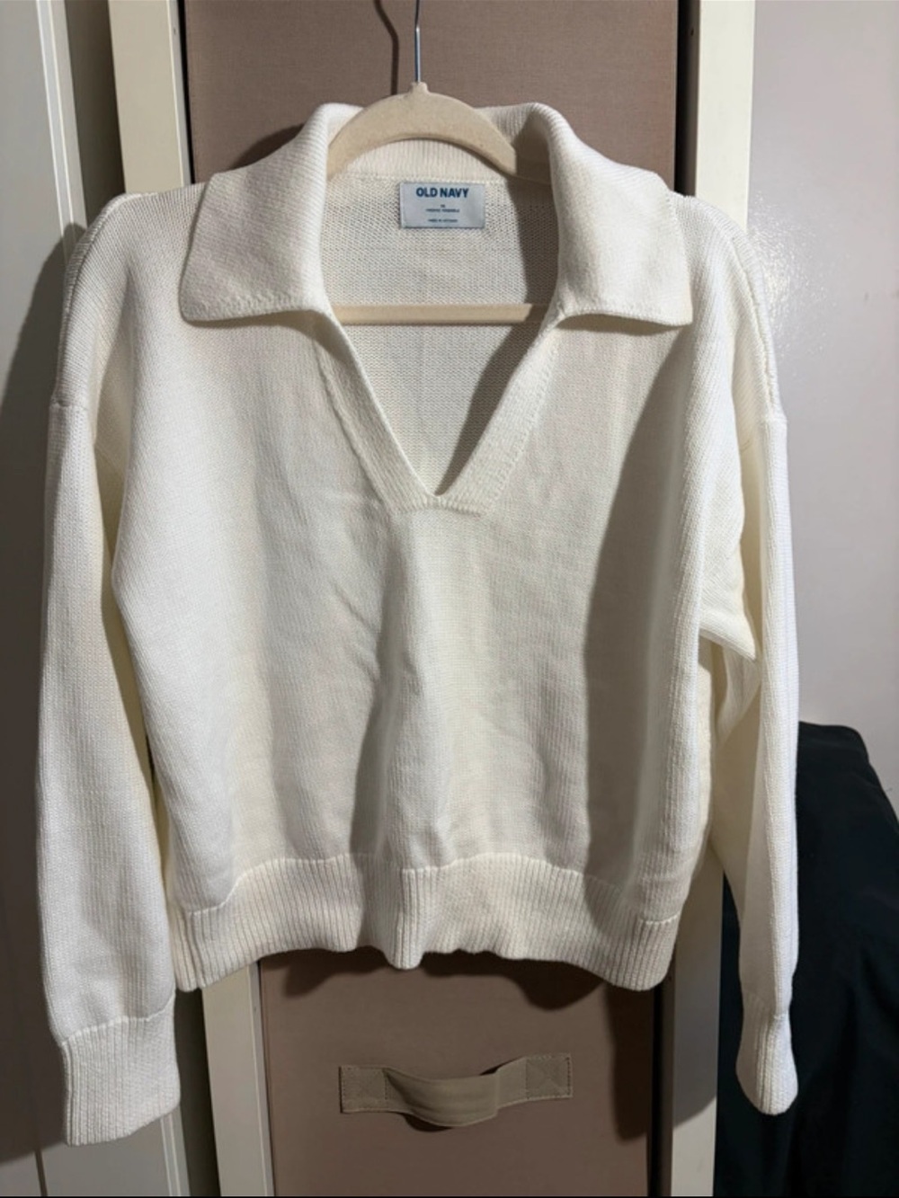 Old Navy Cotton Collared V-Neck Pullover